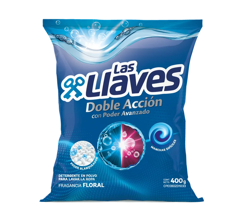 LAS LLAVES DETERGENTE FLORAL 400 GX16Uds.