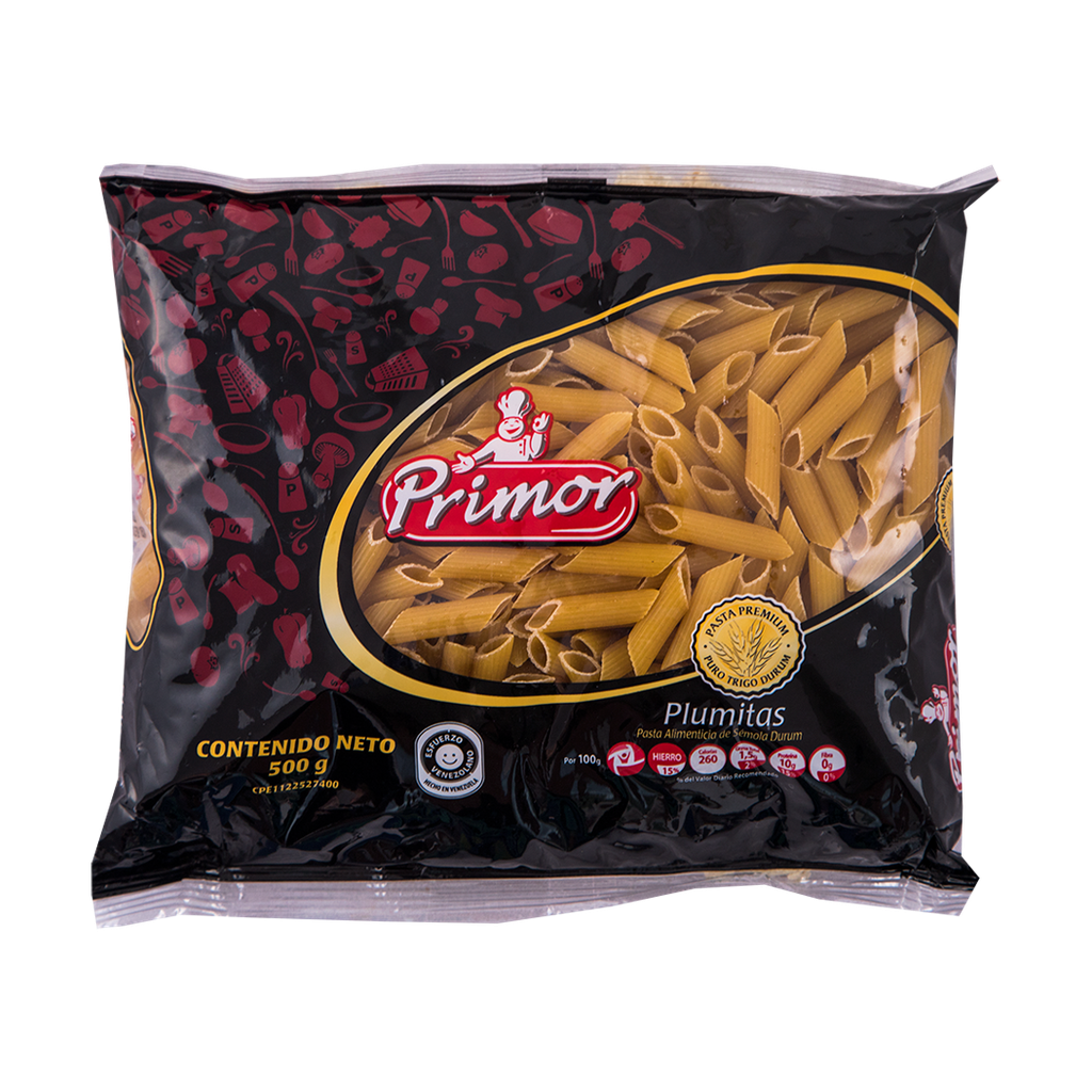 PASTA CORTA PLUMITAS 500 G x 12 Uds (E)
