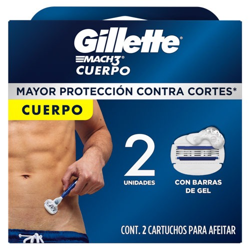 GILLETTE BLISTER CUERPOX2 23 G x 72 Uds.