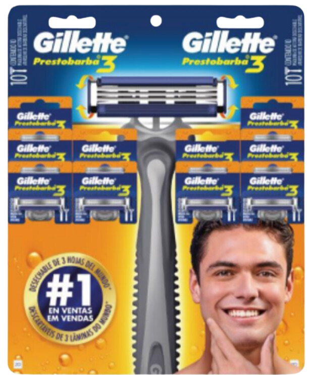 GILLETTE RISTRA PB3X10UN MASC 120GX12RIS x 12 Uds.