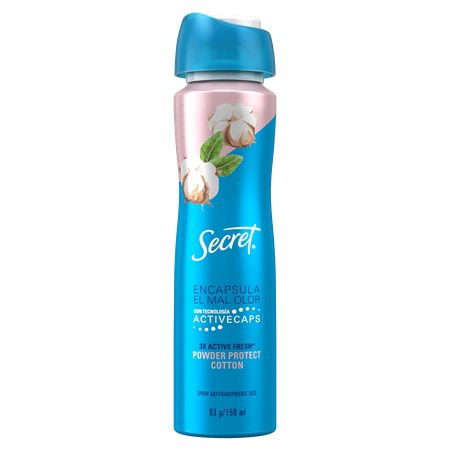 SECRET SPRAY POWDPROT COTTON 93G x 12 Uds.
