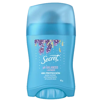 SECRET BARRA PHBAL LAVENDER 45G x 12 Uds.