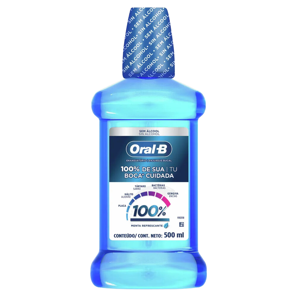 ORALB ENJUAGUE 100% 500CC x 12 Uds.