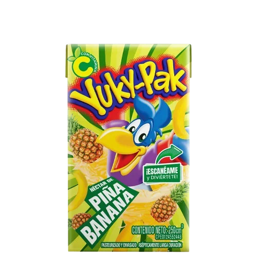 YUKYPAK PIÑA BANANA LD 250 ML x 24 ml