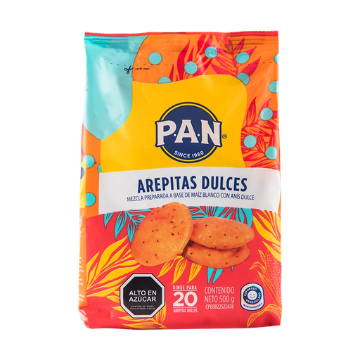 [H196] PAN AREPITAS DULCE 500 G x 12 Uds.