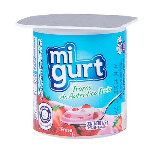 [Y036] YOGURT FRESA 125 G x 24 Uds.