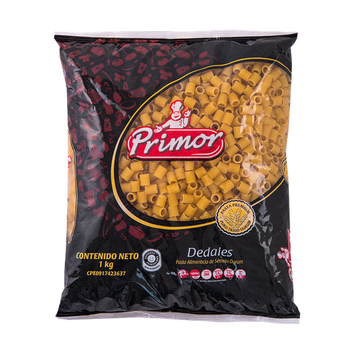 [H500] PASTA CORTA DEDALES 1 KG x 12 Uds (E)