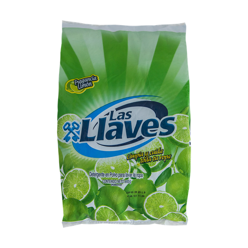 [L073] LAS LLAVES DETERGENTE LIMON 900 G x 20 Uds.