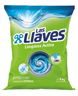 [L420] LAS LLAVES DET. L.ACTIVA CITRICO 5KGX4Uds.