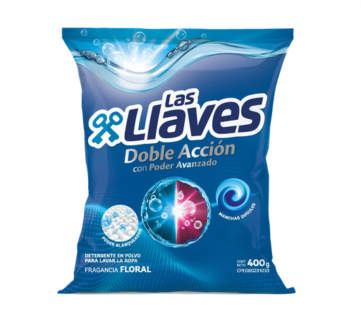 [L406] LAS LLAVES DETERGENTE FLORAL 400 GX16Uds.