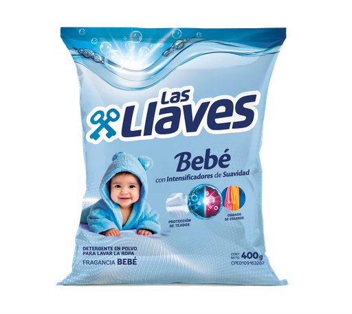 [L407] LAS LLAVES DETERGENTE BEBE 400 GX16Uds.
