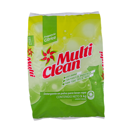[L384] MULTI CLEAN DETER FRAG CITRICA 5 KG x 4 Uds.