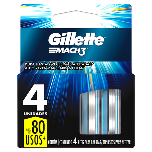 [80341314] GILLETTE MACH3 CARTUCHOX4 20 G x 72 Uds.