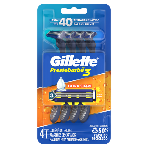 [80685905] GILLETTE BLISTER PB3X4UN MASC 46 G x 36 Uds.