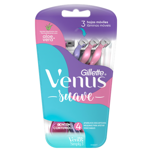 [80351962] VENUS BLISTER SIMPLYX4UN FEM 52 G x 6 Uds.