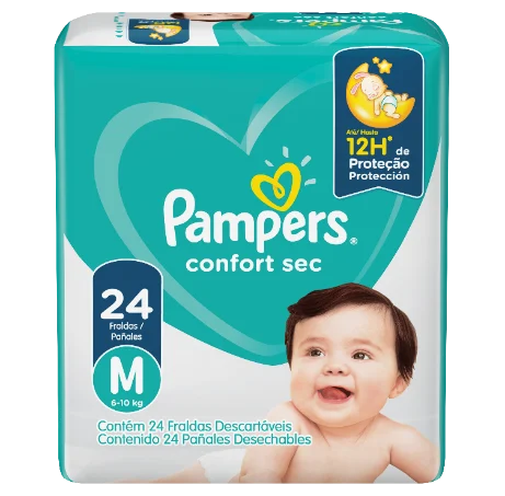 [80680815] PAMPERS PAÑALES CONFORT SEC M 491 G x 12 Uds.