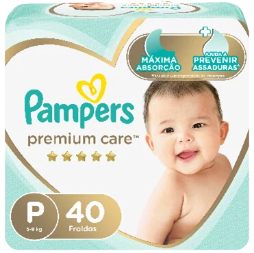 [80680479] PAMPERS PAÑALES PREMIUM CARE PEQ 732 G x 4 Uds.