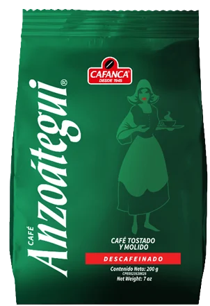 [C208] ANZOATEGUI CAFE DECAF 200 GR x 10 Uds.